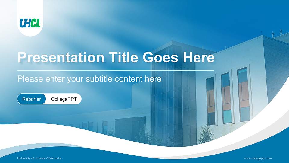 University of Houston-Clear Lake Lecture Sharing and Networking Event PPT Template16:9 ratio PPT effect preview image