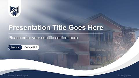 University of Maine at Augusta Lecture Sharing and Networking Event PPT Template