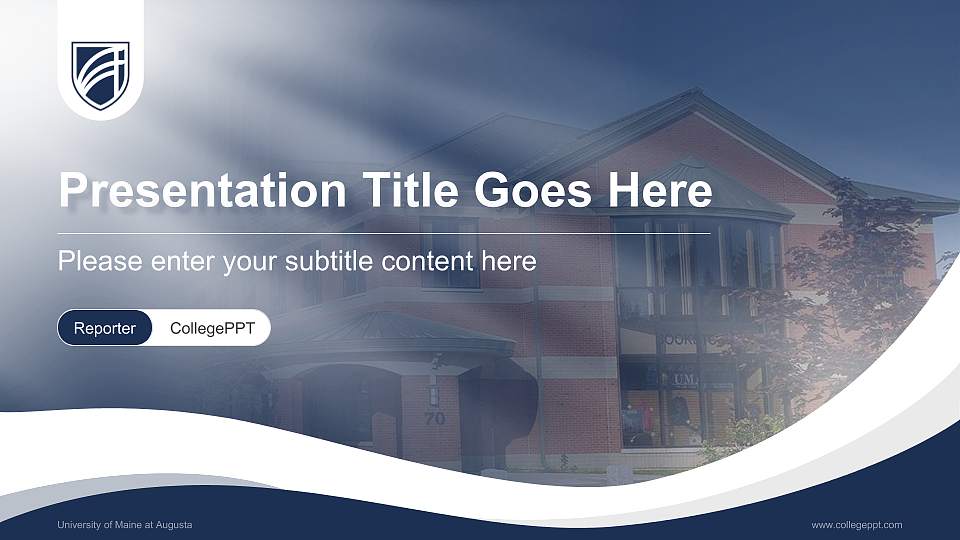 University of Maine at Augusta Lecture Sharing and Networking Event PPT Template16:9 ratio PPT effect preview image