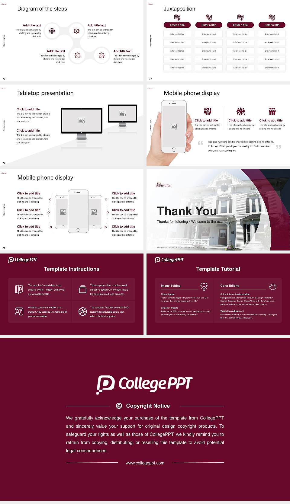 University of Maine at Farmington Competition/Entrepreneurship Contest PPT Template16:9 ratio PPT effect preview image9