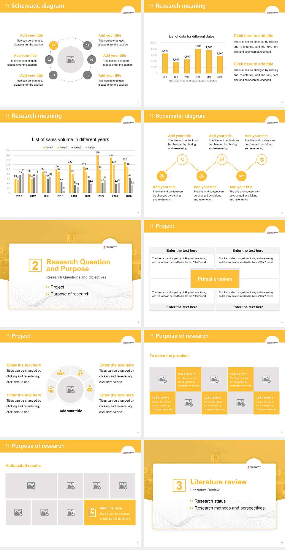 University of Maryland Global Campus Graduation Thesis Defense PPT Template4:3 ratio PPT effect preview image3