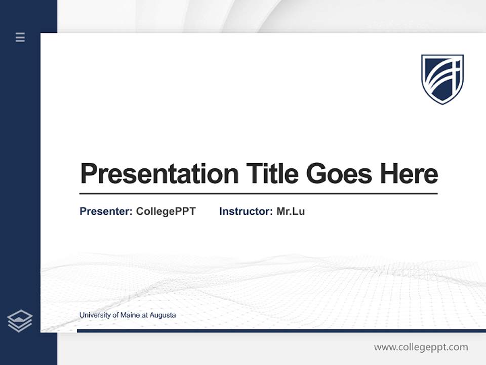 University of Maine at Augusta Thesis Proposal/Graduation Defense PPT Template4:3 ratio PPT effect preview image5