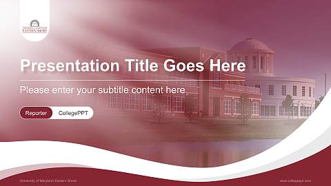 University of Maryland Eastern Shore Lecture Sharing and Networking Event PPT Template