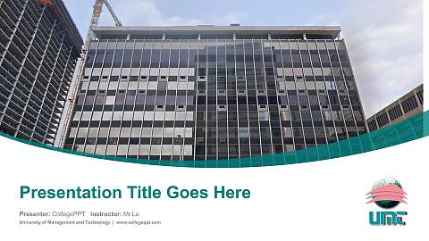 University of Management and Technology Course/Courseware Creation PPT Template