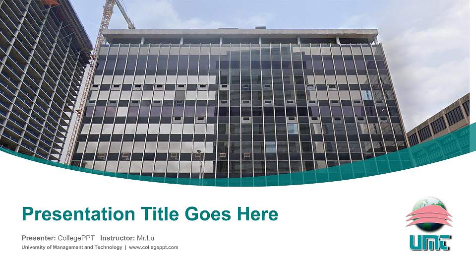 University of Management and Technology Course/Courseware Creation PPT Template16:9 ratio PPT effect preview image