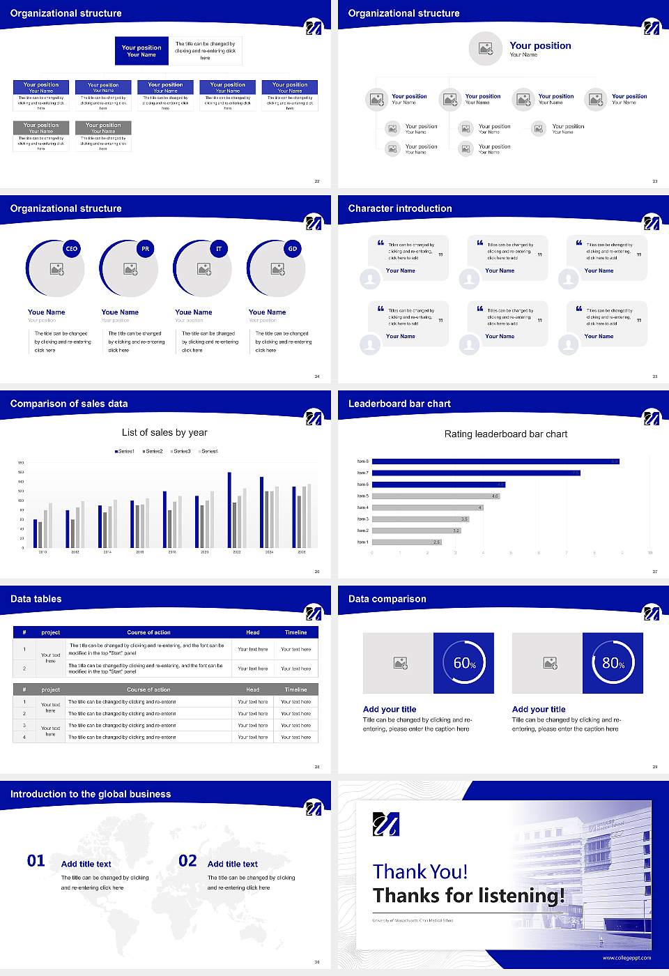 University of Massachusetts Chan Medical School Academic Presentation/Research Findings Report PPT Template16:9 ratio PPT effect preview image4