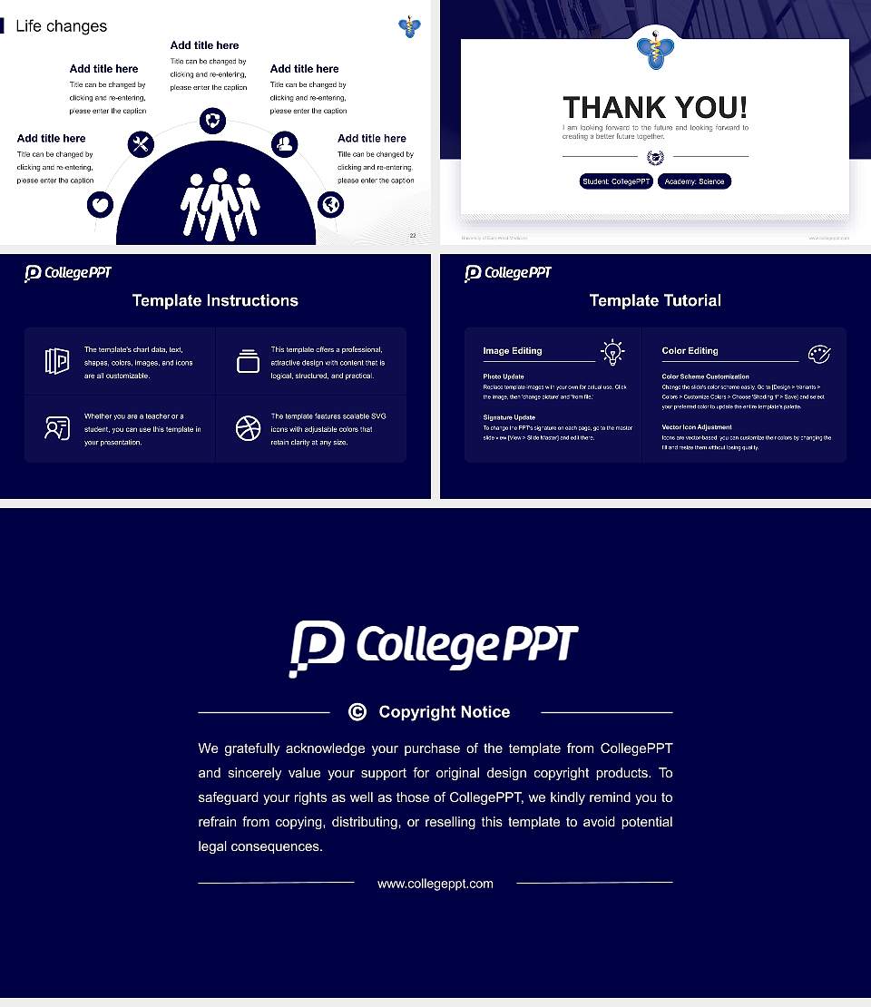 University of East-West Medicine National Scholarship Defense PPT Template16:9 ratio PPT effect preview image4