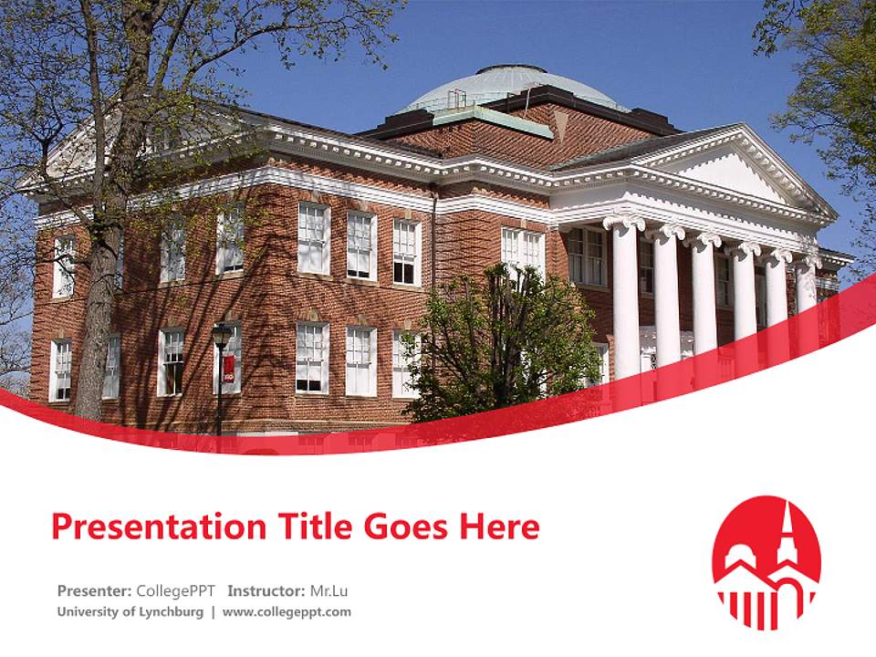 University of Lynchburg Course/Courseware Creation PPT Template4:3 ratio PPT effect preview image5