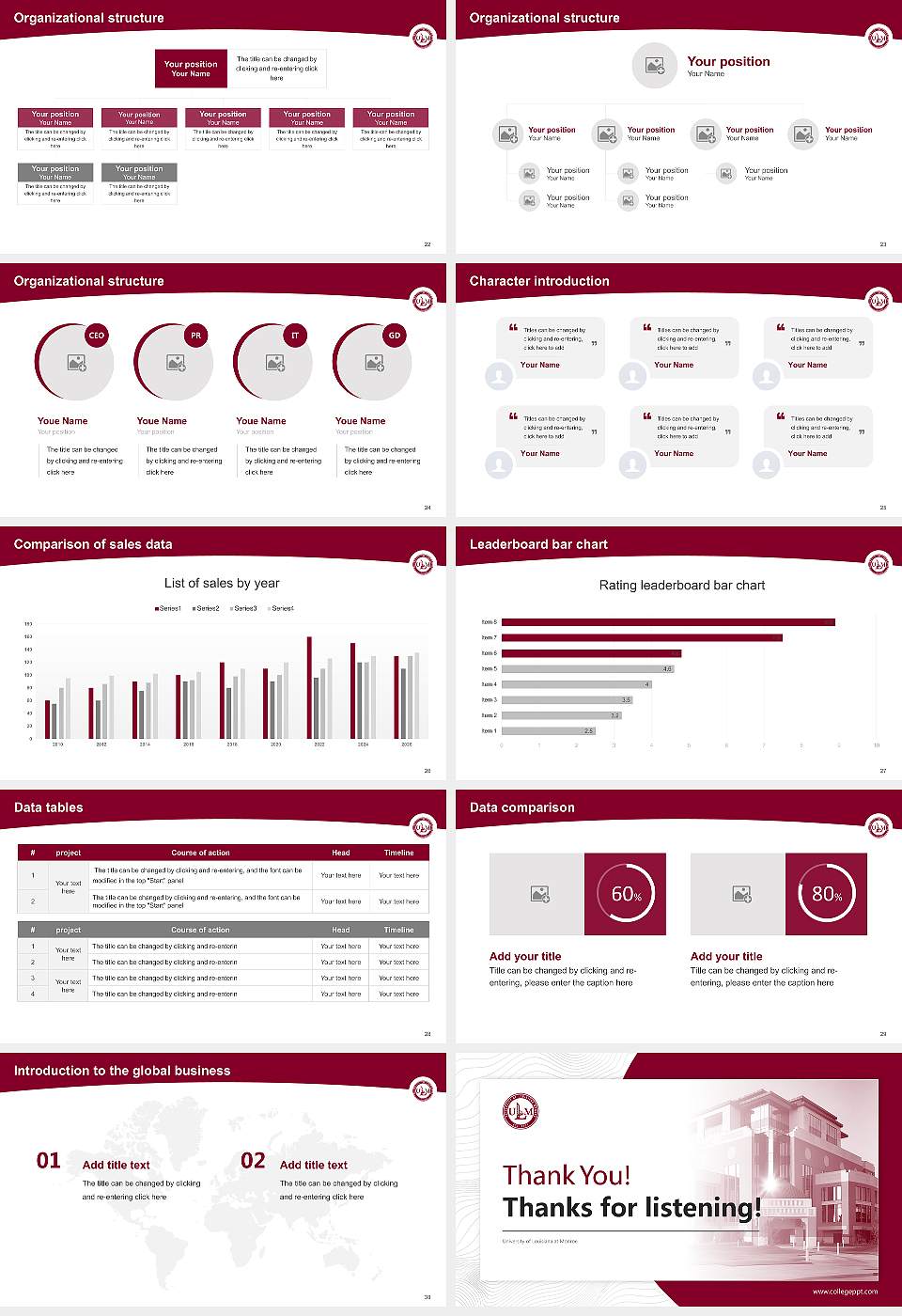 University of Louisiana at Monroe Academic Presentation/Research Findings Report PPT Template16:9 ratio PPT effect preview image4