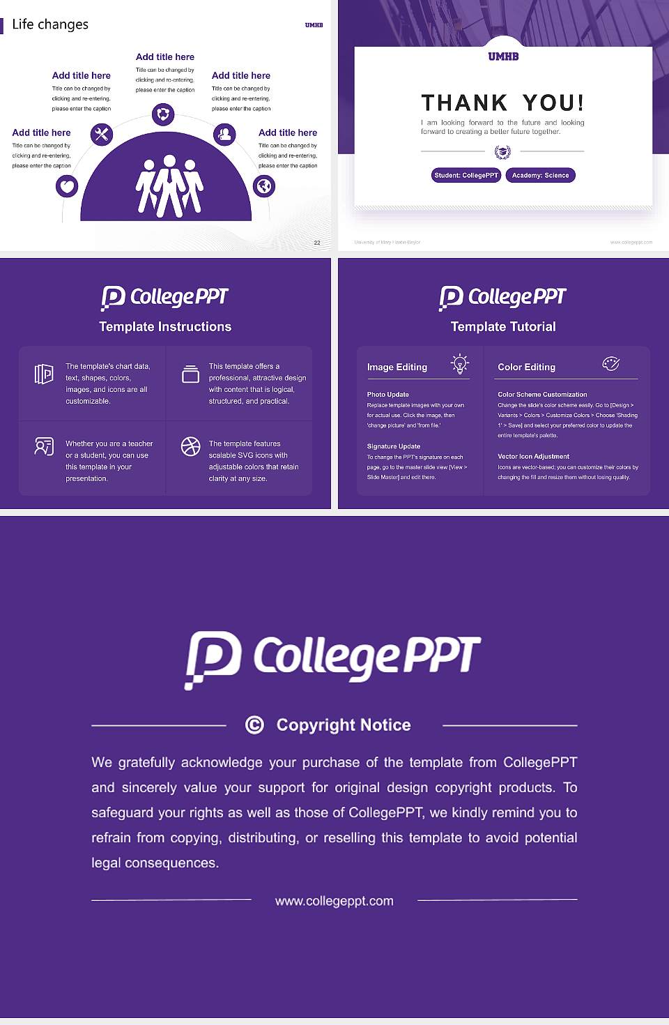 University of Mary Hardin-Baylor National Scholarship Defense PPT Template4:3 ratio PPT effect preview image4