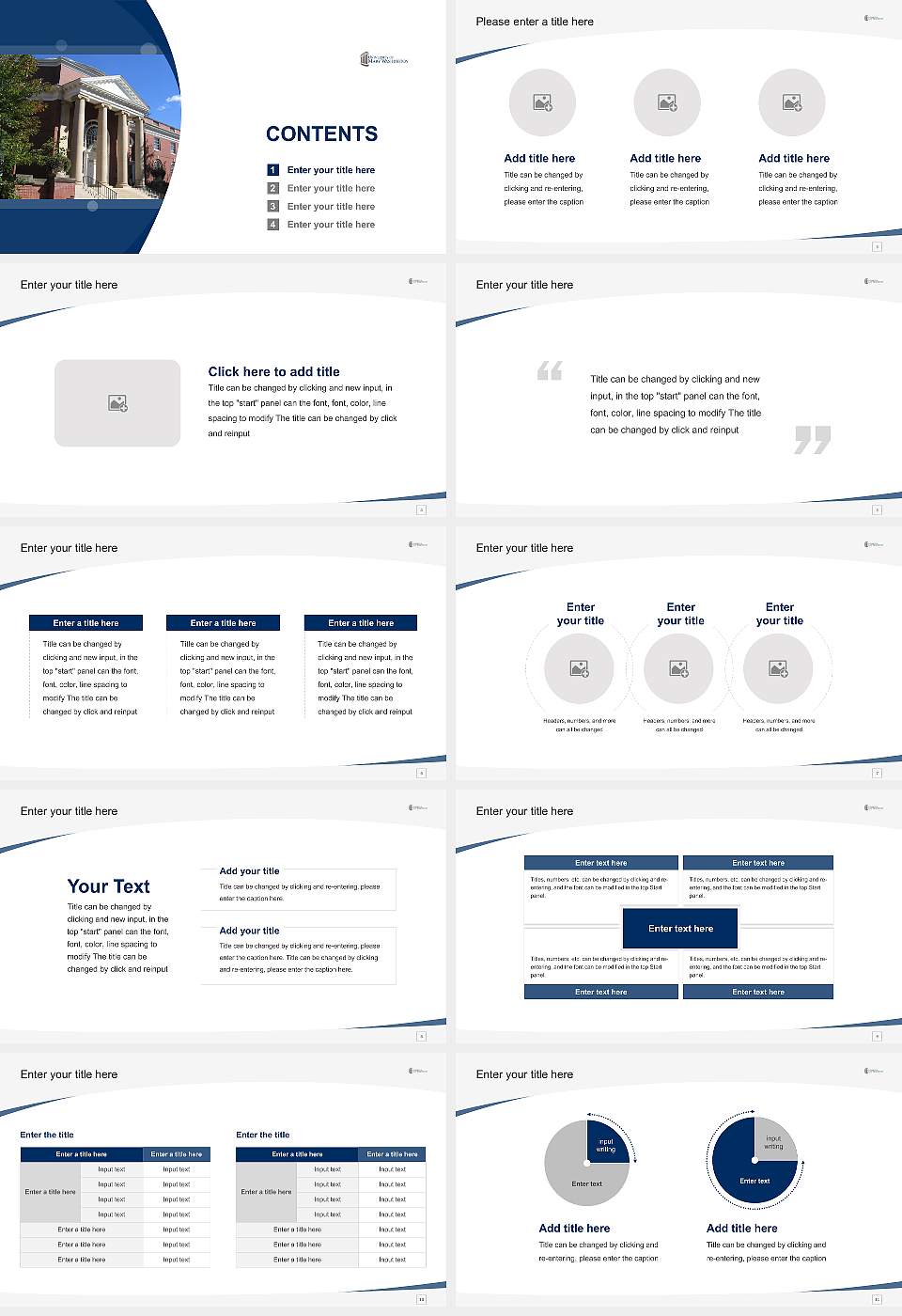University of Mary Washington Course/Courseware Creation PPT Template16:9 ratio PPT effect preview image2