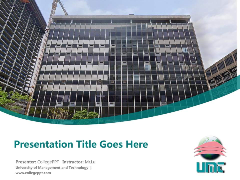 University of Management and Technology Course/Courseware Creation PPT Template4:3 ratio PPT effect preview image5