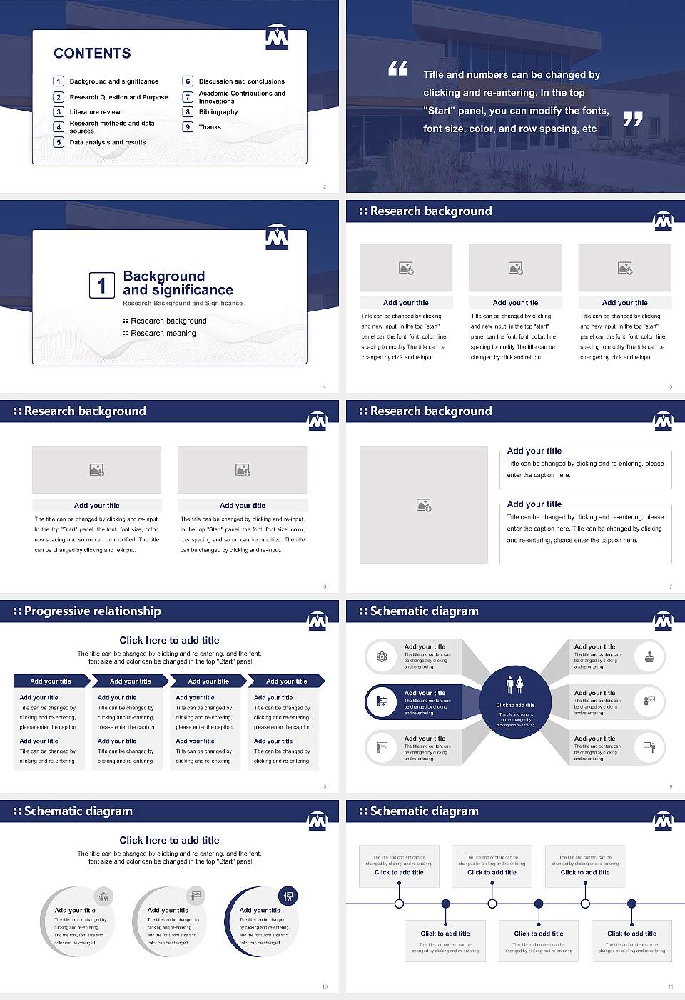 University of Mary Graduation Thesis Defense PPT Template16:9 ratio PPT effect preview image2