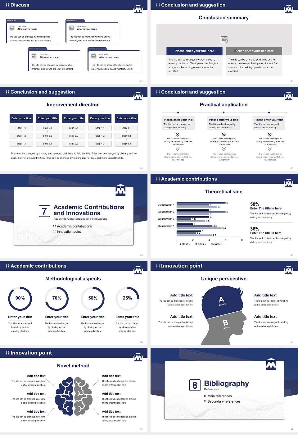 University of Mary Graduation Thesis Defense PPT Template16:9 ratio PPT effect preview image6
