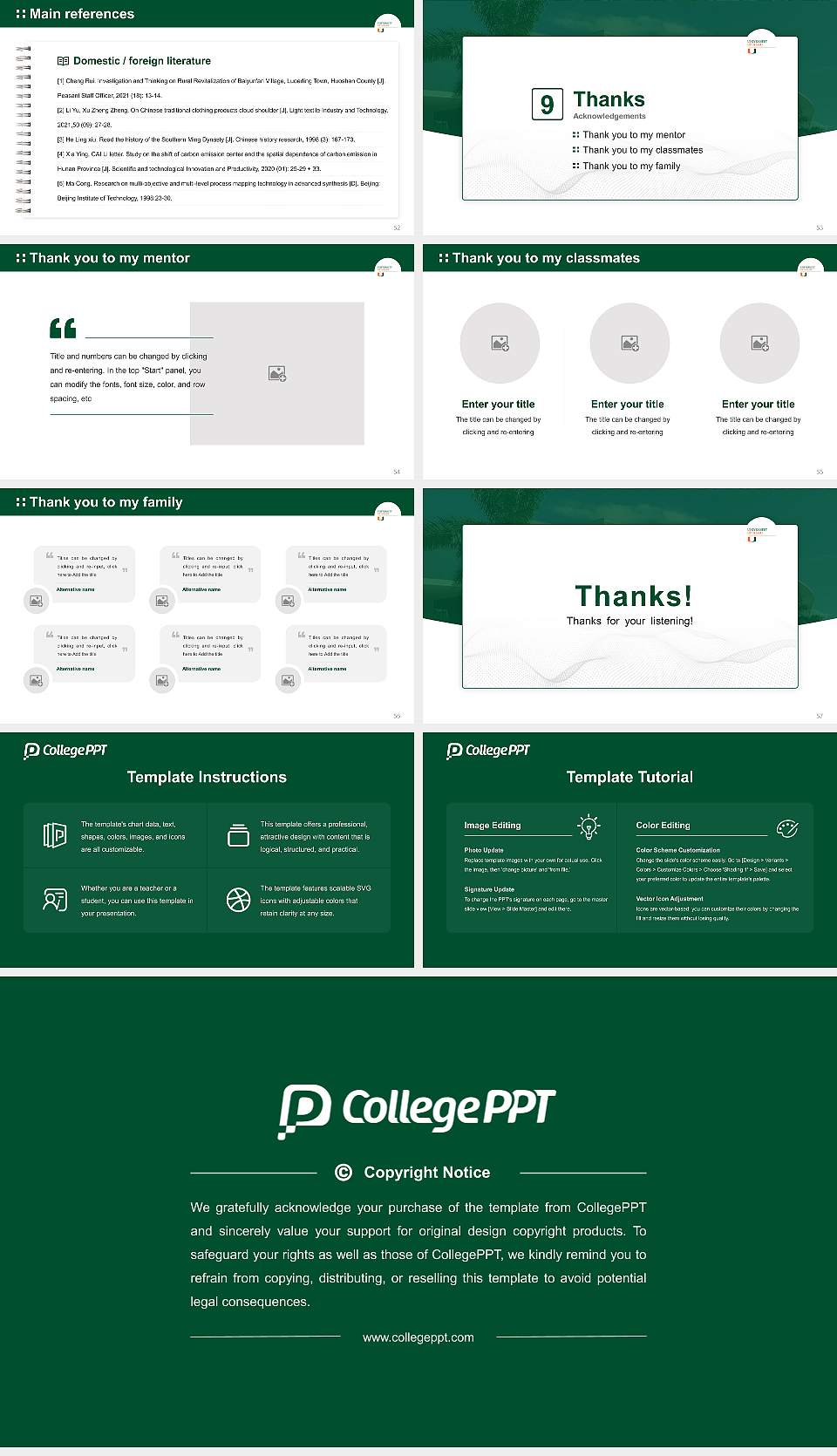 University of Miami Graduation Thesis Defense PPT Template16:9 ratio PPT effect preview image7