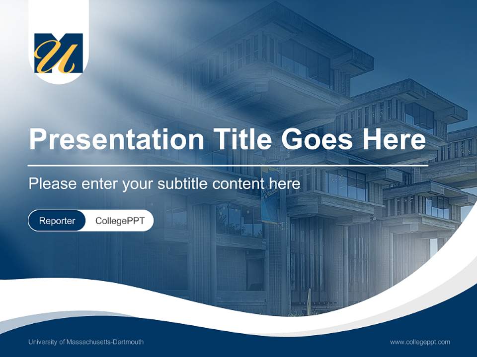 University of Massachusetts-Dartmouth Lecture Sharing and Networking Event PPT Template4:3 ratio PPT effect preview image4