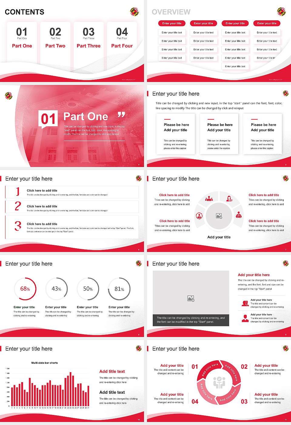 University of Maryland-College Park Lecture Sharing and Networking Event PPT Template16:9 ratio PPT effect preview image2