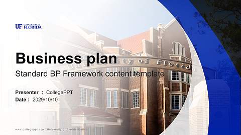 University of Florida-Online Competition/Entrepreneurship Contest PPT Template