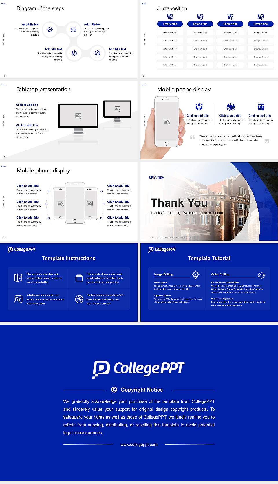 University of Florida-Online Competition/Entrepreneurship Contest PPT Template16:9 ratio PPT effect preview image9