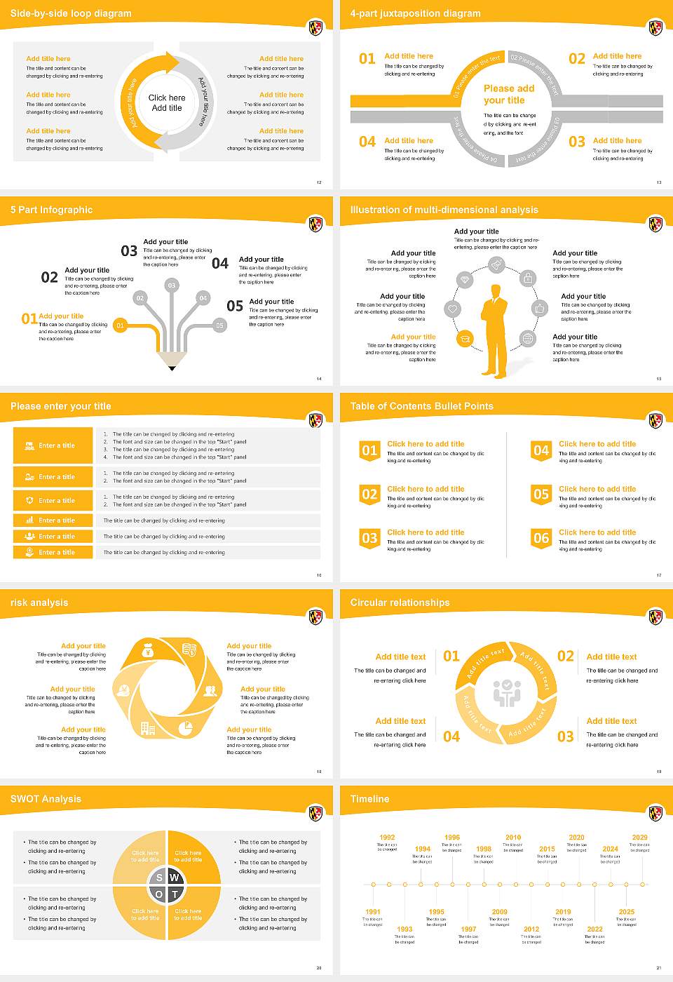 University of Maryland-Baltimore County Academic Presentation/Research Findings Report PPT Template16:9 ratio PPT effect preview image3