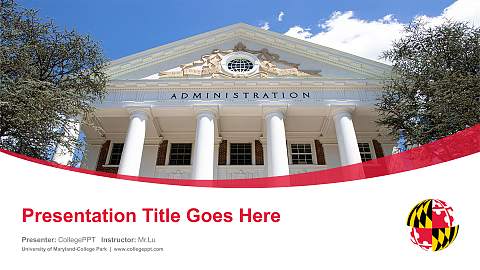 University of Maryland-College Park Course/Courseware Creation PPT Template