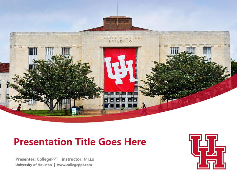 University of Houston Course/Courseware Creation PPT Template4:3 ratio PPT effect preview image5