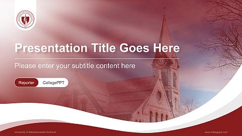 University of Massachusetts-Amherst Lecture Sharing and Networking Event PPT Template