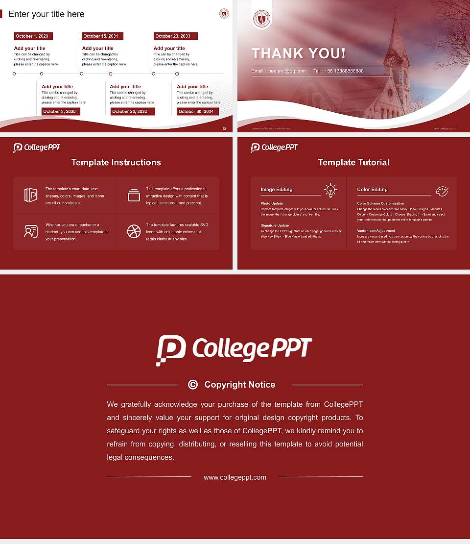 University of Massachusetts-Amherst Lecture Sharing and Networking Event PPT Template16:9 ratio PPT effect preview image4
