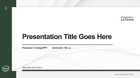 University of La Verne Thesis Proposal/Graduation Defense PPT Template