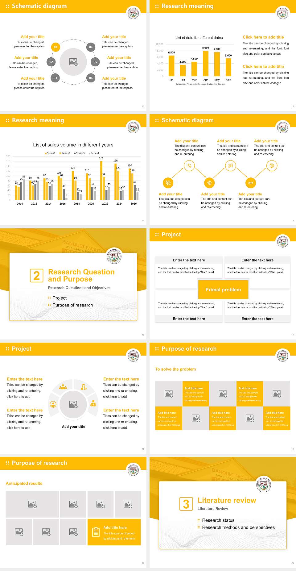 University of Fort Lauderdale Graduation Thesis Defense PPT Template4:3 ratio PPT effect preview image3