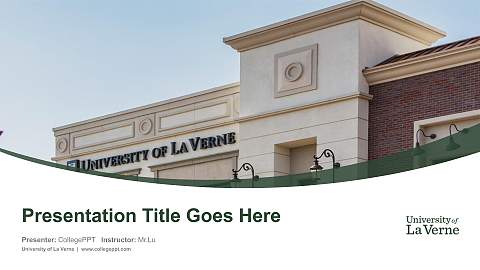 University of La Verne Course/Courseware Creation PPT Template