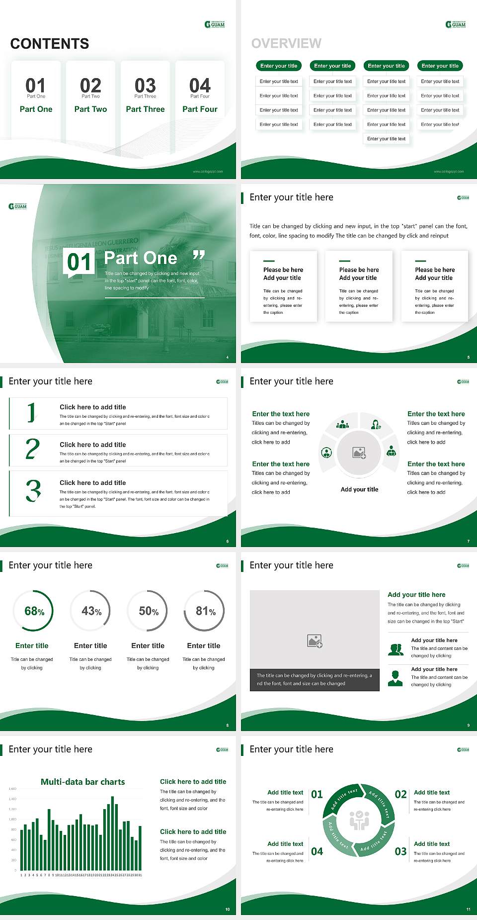 University of Guam Lecture Sharing and Networking Event PPT Template4:3 ratio PPT effect preview image2