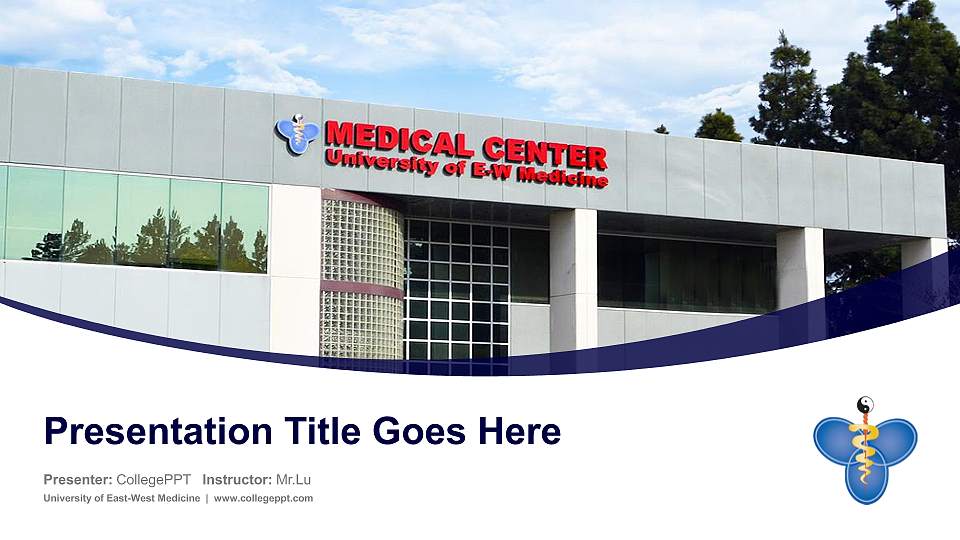 University of East-West Medicine Course/Courseware Creation PPT Template16:9 ratio PPT effect preview image