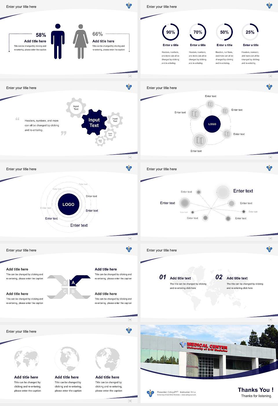 University of East-West Medicine Course/Courseware Creation PPT Template16:9 ratio PPT effect preview image4