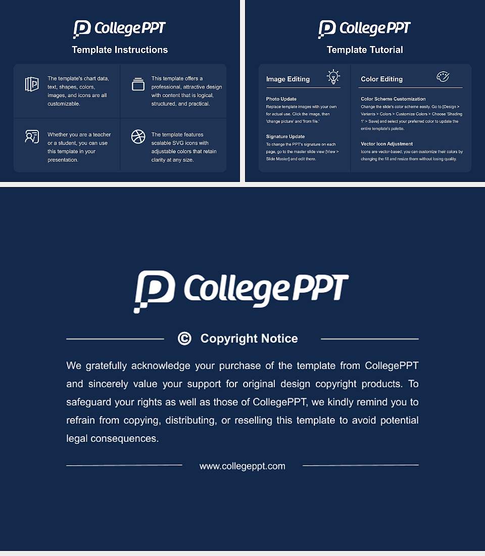 University of Illinois Urbana-Champaign Academic Presentation/Research Findings Report PPT Template4:3 ratio PPT effect preview image5