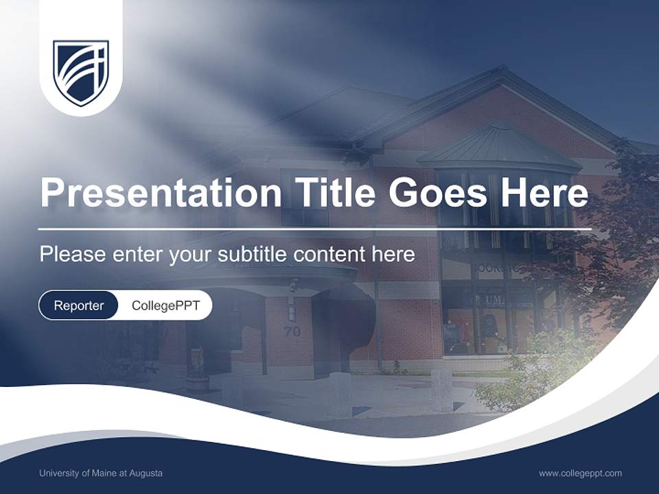 University of Maine at Augusta Lecture Sharing and Networking Event PPT Template4:3 ratio PPT effect preview image4