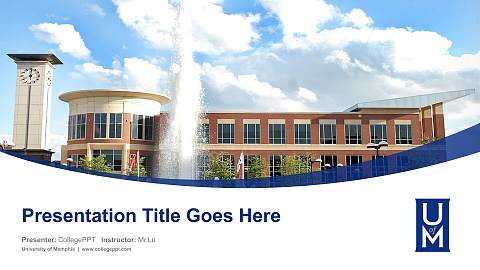 University of Memphis Course/Courseware Creation PPT Template