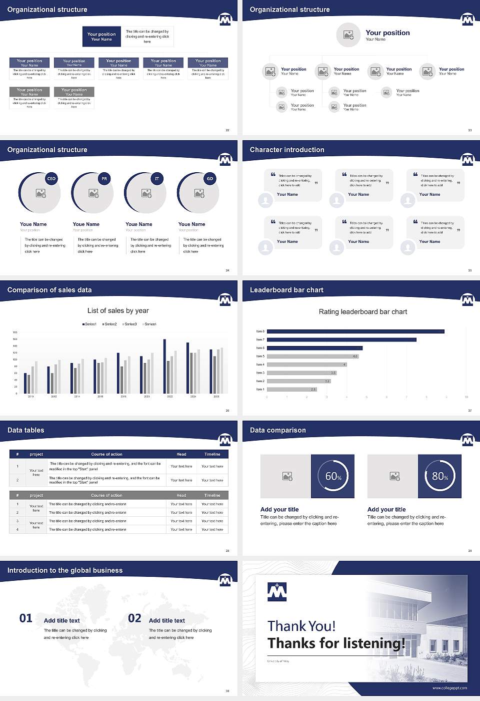 University of Mary Academic Presentation/Research Findings Report PPT Template16:9 ratio PPT effect preview image4