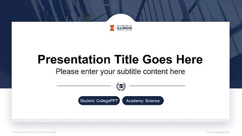 University of Illinois Urbana-Champaign National Scholarship Defense PPT Template