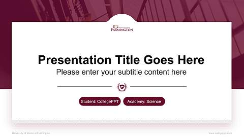 University of Maine at Farmington National Scholarship Defense PPT Template