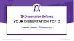 University of Health Sciences and Pharmacy in St. Louis Graduation Thesis Defense PPT Template