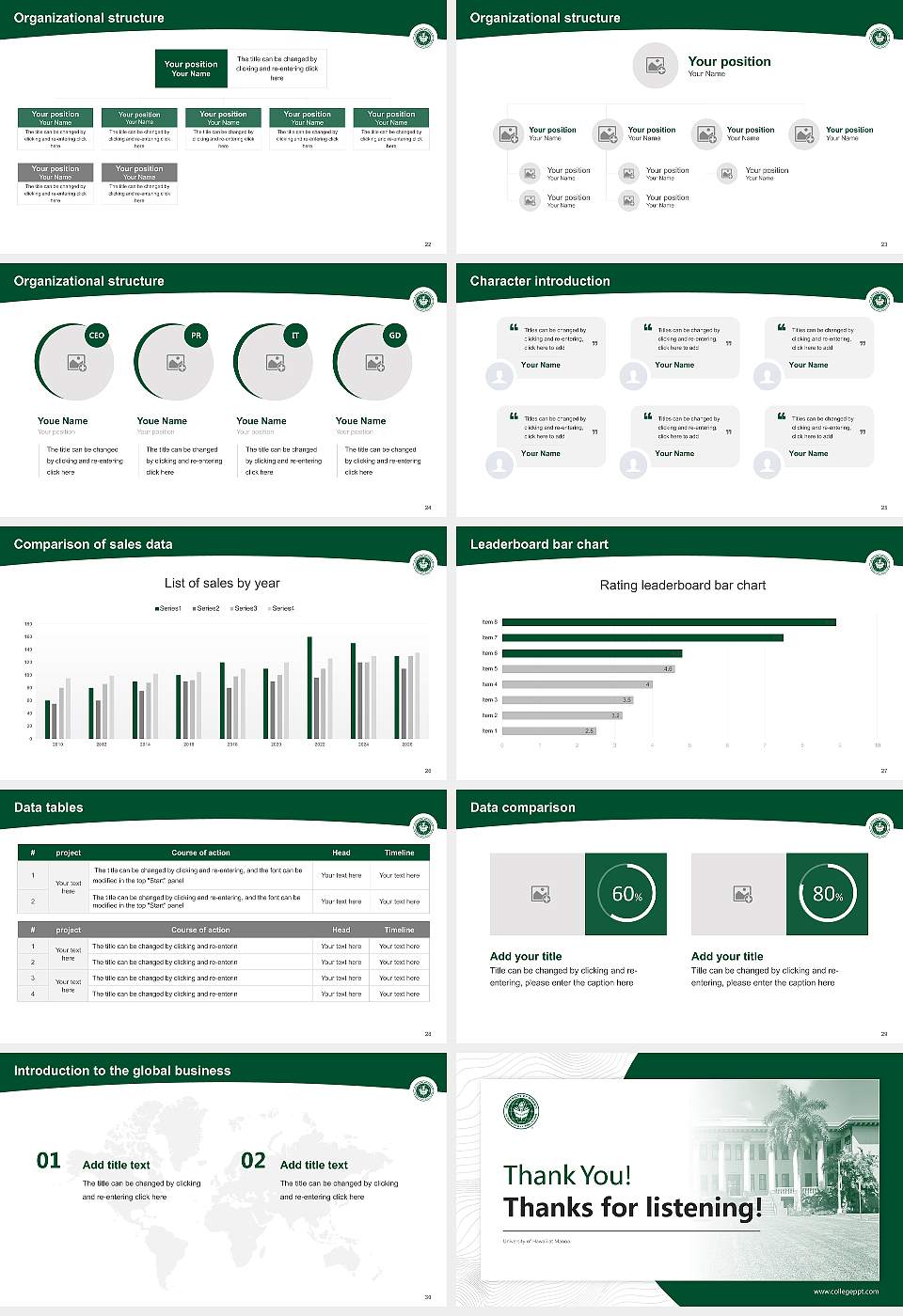 University of Hawaii at Manoa Academic Presentation/Research Findings Report PPT Template16:9 ratio PPT effect preview image4