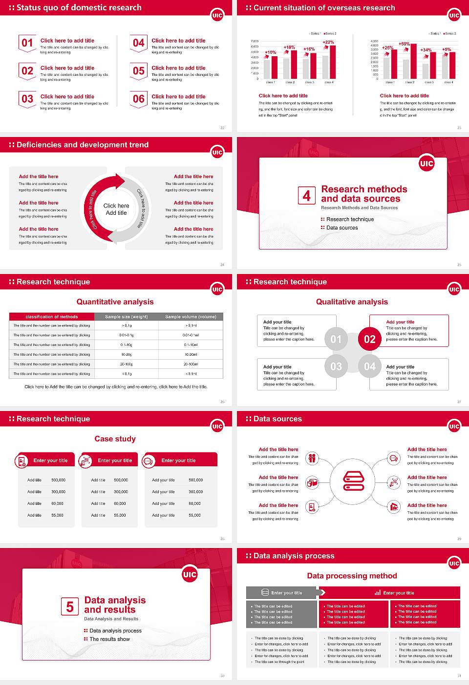 University of Illinois Chicago Graduation Thesis Defense PPT Template16:9 ratio PPT effect preview image4