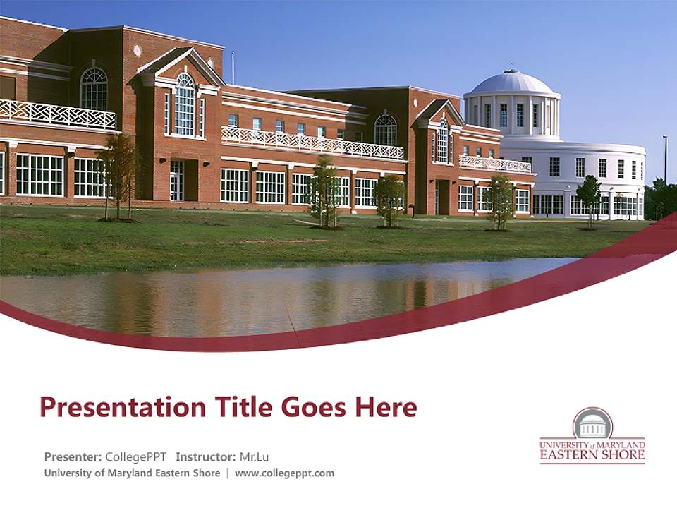 University of Maryland Eastern Shore Course/Courseware Creation PPT Template4:3 ratio PPT effect preview image5