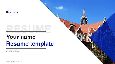 University of Florida Resume PPT Template