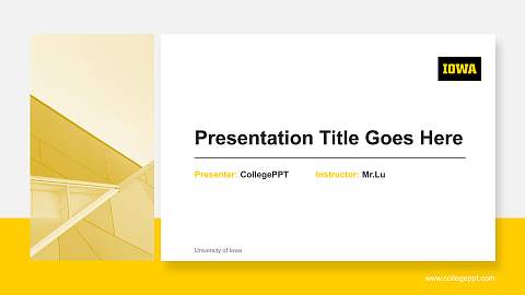 University of Iowa General Purpose PPT Template