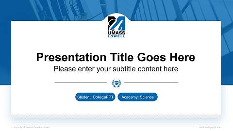 University of Massachusetts-Lowell National Scholarship Defense PPT Template