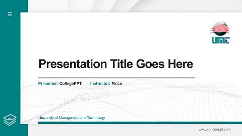 University of Management and Technology Thesis Proposal/Graduation Defense PPT Template