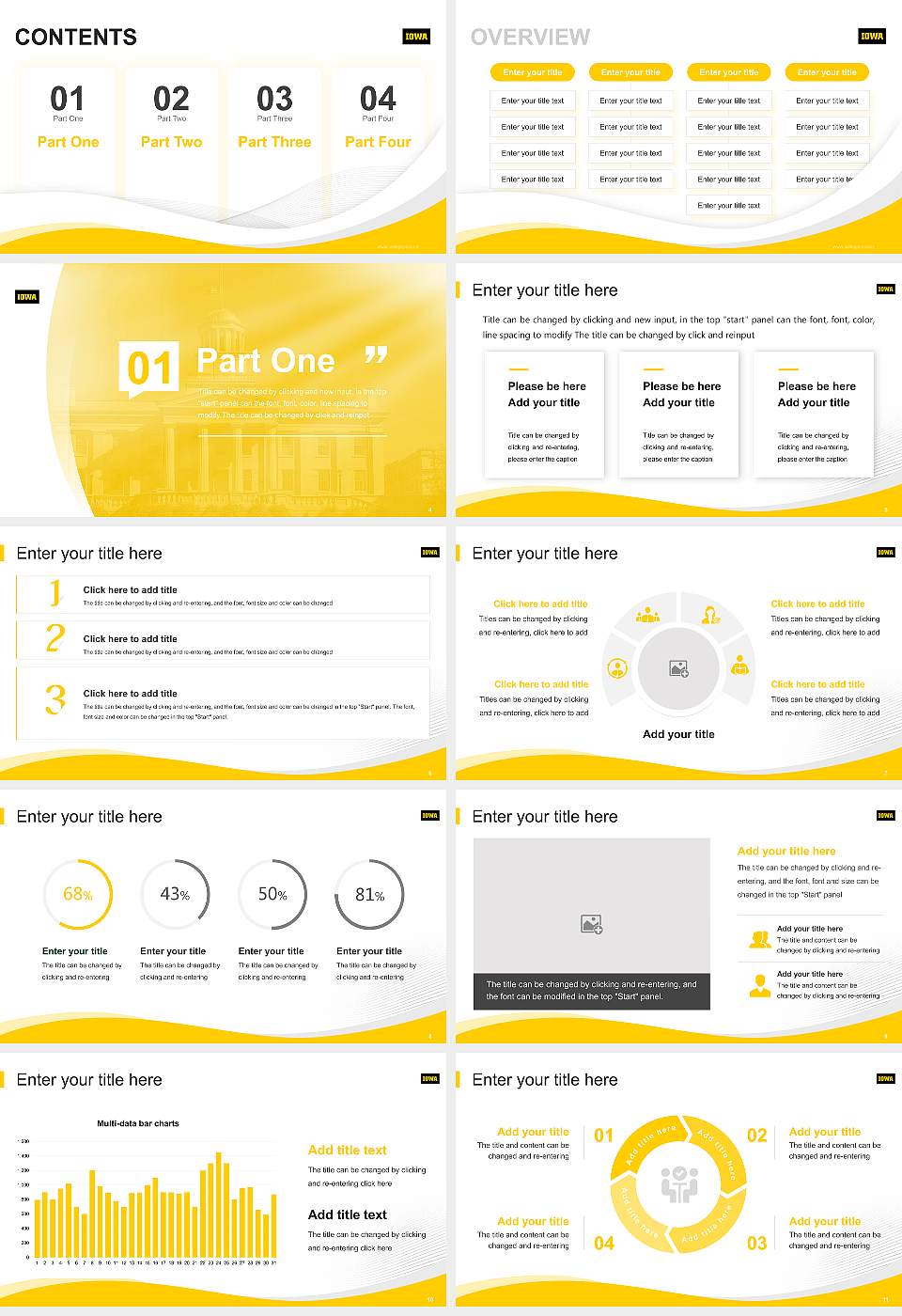 University of Iowa Lecture Sharing and Networking Event PPT Template16:9 ratio PPT effect preview image2