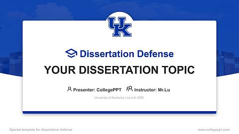 University of Kentucky Graduation Thesis Defense PPT Template